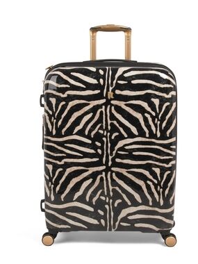 Black & Cream Zebra Print Hardside  Luggage 29" It Luggage